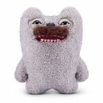 Jucarie de plus 23 cm Fuggler Ciudateii cu par Old Tooth Moustache Grey