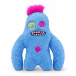 Jucarie de plus 23 cm Fuggler Ciudateii cu par Sasquoosh Tuft Blue