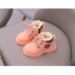 Ghete imblanite roz somon Fashion marime 24