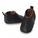 Ghetute tip Chelsea negre pentru bebelusi 9-12 luni marime 20