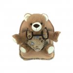Ghiozdan gradinita DToys baby animals brown bear 23x8x28 cm
