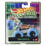 Masinuta Hot wheels monster truck glow in the dark Night Shifter scara 1:64