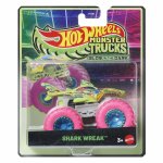 Masinuta Hot Wheels monster truck glow in the dark Shark Wreak scara 1:64