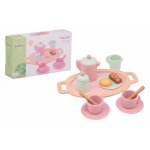 Set de ceai roz din lemn pentru copii Joueco