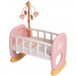 Leagan pentru papusa Smoby Baby Nurse Babys Cot cu carusel