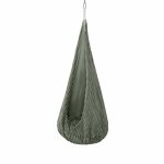 Leagan tip cocon pentru copii MeowBaby churros olive sage green
