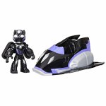 Set vehicul si figurina Black Panther Marvel si prietenii sai uimitori