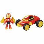 Set vehicul si figurina Iron Man marvel si prietenii sai uimitori