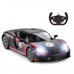 Masina cu telecomanda Porsche 918 Spyder Weissach negru scara 1:14