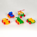 Set 5 vehiculet Wader Bundle din plastic