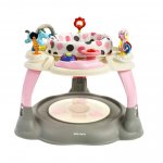 Centru de activitati 360 Milly Mally Twist Pastel Dots cu scaun rotativ si inaltime reglabila