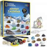 Set educativ calendar de Craciun descopera roci si pietre pretioase cu 24 de surprize National Geographic