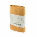 Muselina multifunctionala din bumbac organic 120x120 cm Onino Hug.me Honey Gold