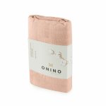 Muselina multifunctionala din bumbac organic 120x120 cm Onino Hug.me Sandy rose