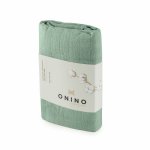 Muselina multifunctionala din bumbac organic 120x120 cm Onino Hug.me Serene green