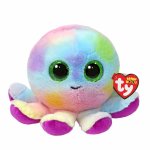Jucarie din plus Ty Boos Bubbles caracatita multicolora 15 cm