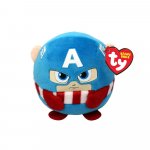 Jucarie din plus Ty beanie balls marvel Captain America 8 cm
