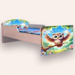 Pat pentru copii Bufnita, 2-12 ani, 160x80 cm