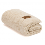 Patura tricotata din bumbac organic Fillikid Natur 80x100 cm