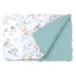 Paturica pentru copii Amy Pasari mint din bambus si rucsacel cadou