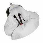 Paturica universala pentru scoica auto bumbac/muselina Gri light Sleepee 1.5 Tog