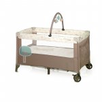 Patut pliabil Jane Duo Level, cu roti, arcada cu jucarii, geanta de transport, doua nivele