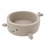 Piscina pentru copii MeowBaby balena oat biscuit beige