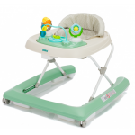 Premergator pentru copii Fillikid Green cu jucarie, opritor de siguranta, reglabil pe incaltime si pliabil