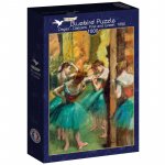Puzzle 1000 piese Bluebird Edgar Degas Dancers pink and green 1890