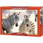 Puzzle 1000 piese Castorland young zebras