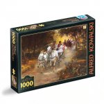 Puzzle 1000 piese DToys Alfred von Wierusz Kowalski Country wedding