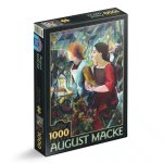 Puzzle 1000 piese DToys August Macke doua fete