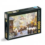 Puzzle 1000 piese DToys Boris Kustodiev Maslenitsa