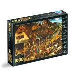 Puzzle 1000 piese DToys Bruegel cel Batran proverbe olandeze