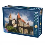 Puzzle 1000 piese DToys Castelul Corvinilor Hunedoara ziua Imagini din Romania