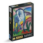 Puzzle 1000 piese DToys Franz Marc Cal albastru