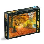 Puzzle 1000 piese DToys Hans Andersen Brendekilde A wooded path in autumn