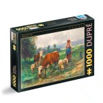 Puzzle 1000 piese DToys Julien Dupre The Shepherdess with her Flock