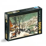 Puzzle 1000 piese DToys Pieter Bruegel cel Batran Hunters in the snow