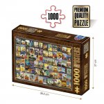 Puzzle 1000 piese DToys Vintage collage Travel