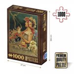 Puzzle 1000 piese chocolat carpentier vintage poster DToys