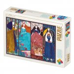 Puzzle 2000 piese DToys Kurti Andrea The frog prince Sleeping beauty Snow white Arabian nights