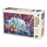 Puzzle 240 piese DToys Kurti Andrea Animale salbatice Tropical