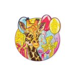 Puzzle 2D din lemn WT graceful giraffe 110 piese