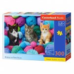 Puzzle 300 piese Castorland Kittens in Yarn store