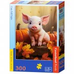 Puzzle 300 piese Castorland cute fall piglet