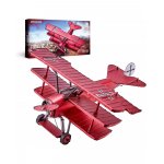 Puzzle 3D din metal Piececool avionul FOKKER DR I tripalne 162 piese