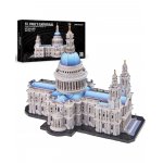 Puzzle 3D din metal Piececool catedrala St. Pauls 639 piese