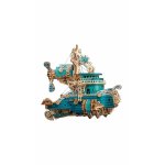 Puzzle 3D din lemn HC corabia viselor albastru 102 piese