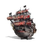 Puzzle 3D din metal Piececool nava queen Annes Revenge 439 piese